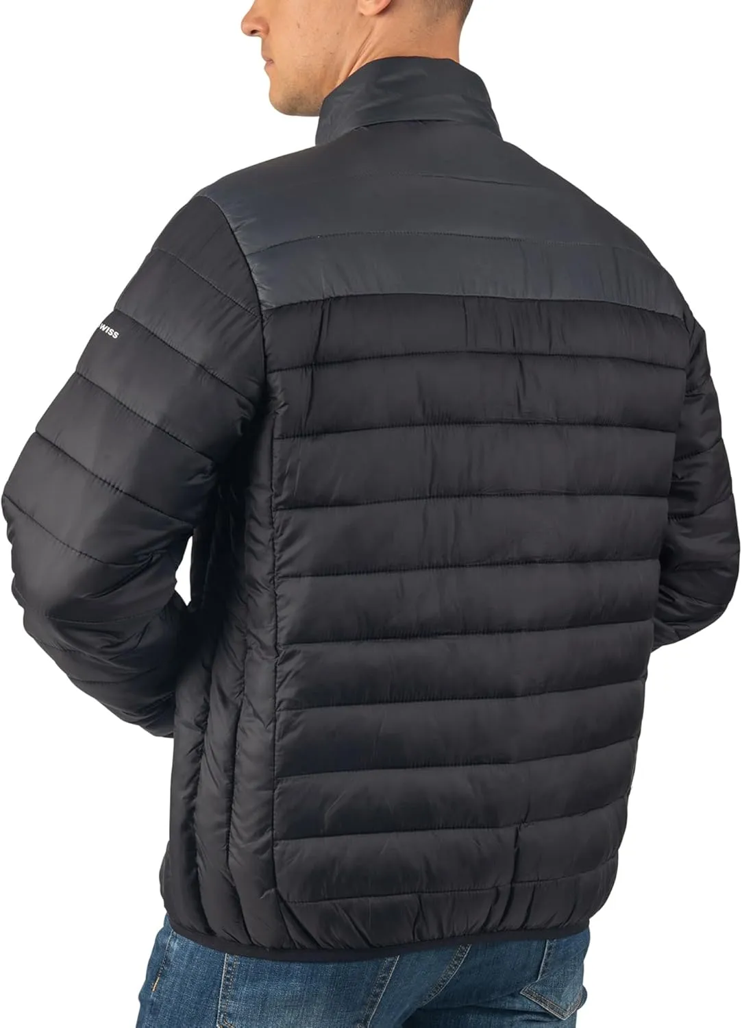 Alpine Swiss Niko Mens Puffer Jacket | Insulated Lightweight Down Alternative Coat | Packable, Water Resistant & Warm