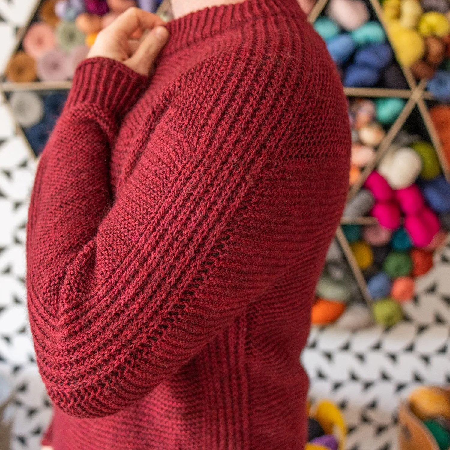 BRIOGARTER SWEATER - NORTH SEA