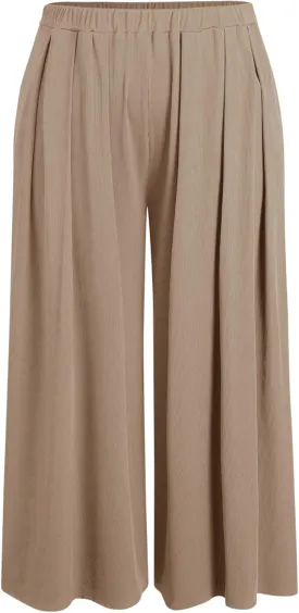 CIDER Womens Plus Size Wide Leg Pants Palazzo Flowy Elastic Waist Pants with Pockets