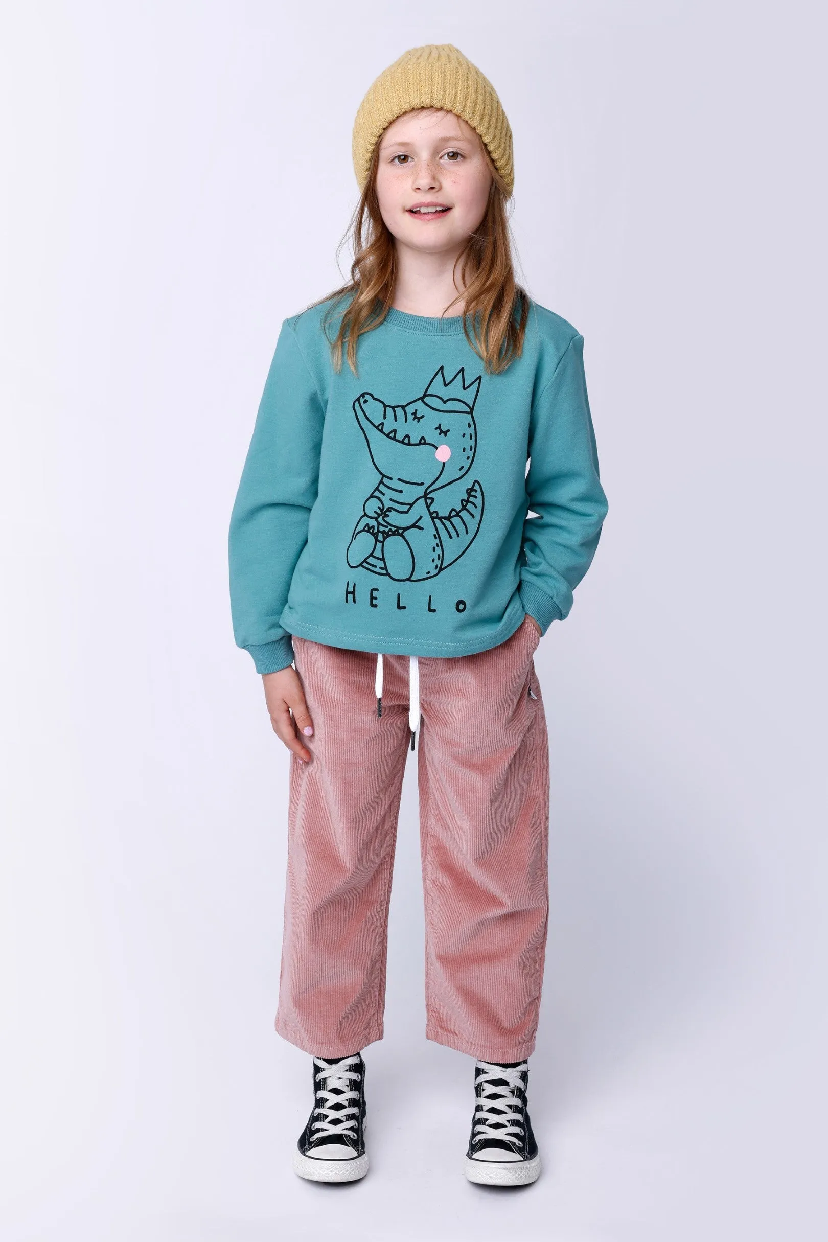 Minti Cosy Cord Pants - Muted Pink